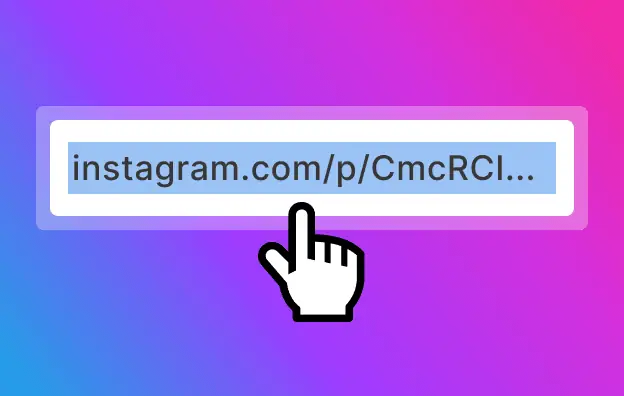 Copy URL from Instagram